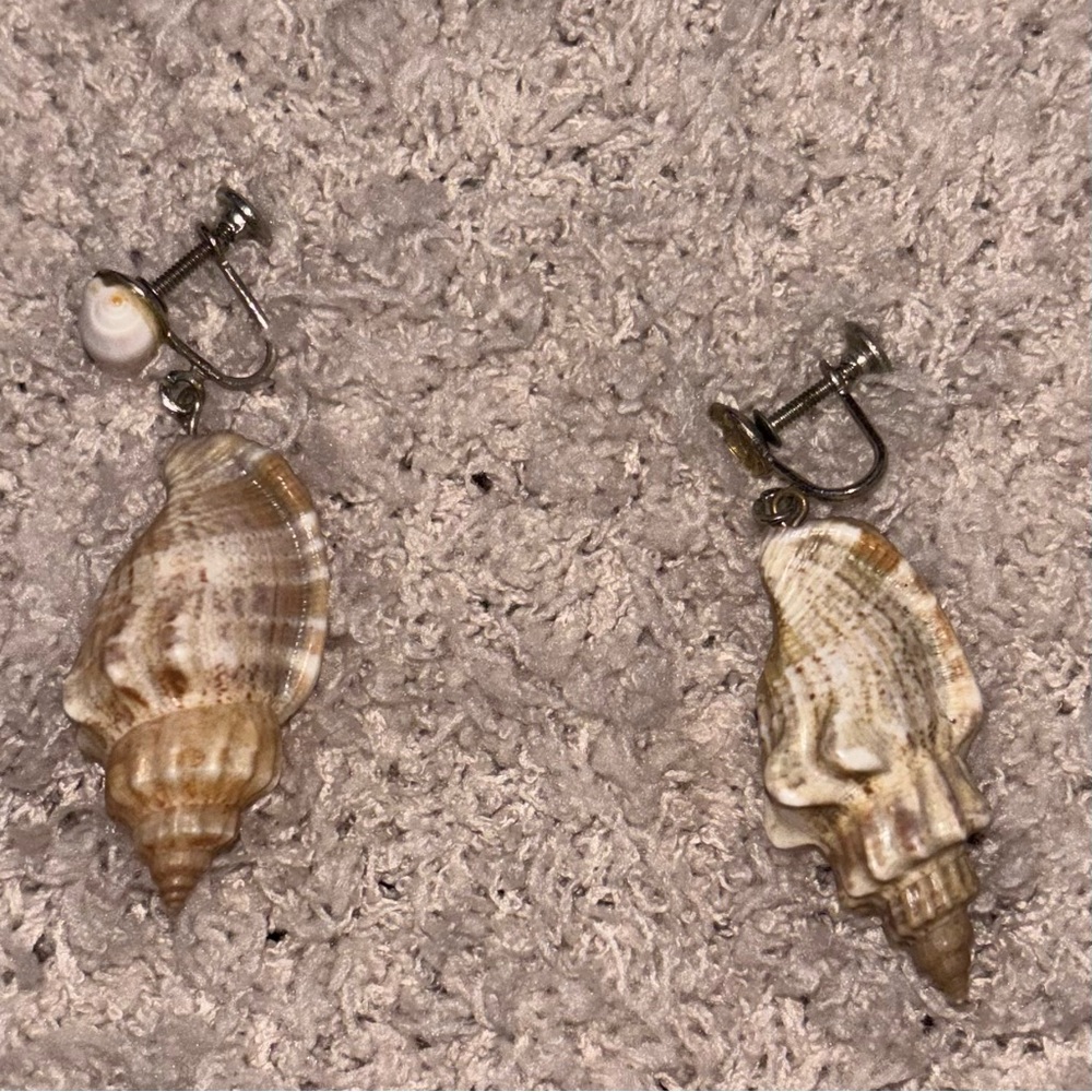 Seashell Clip-On Earrings
